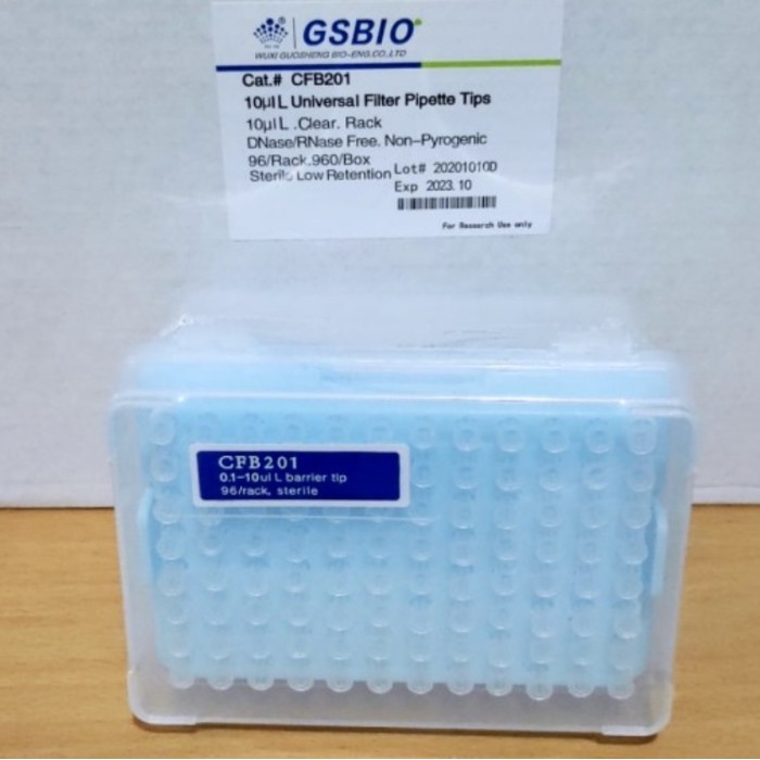 Filter Tips GSBIO 10201002001000 Sterile Universal