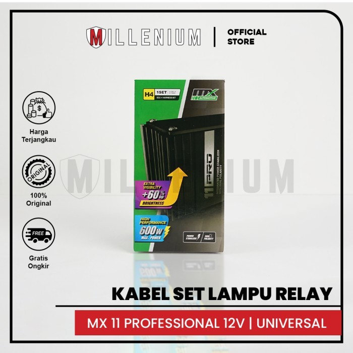 Kabel Relay Set Lampu H4 Mobil MX 11 PRO - MX11 Professional