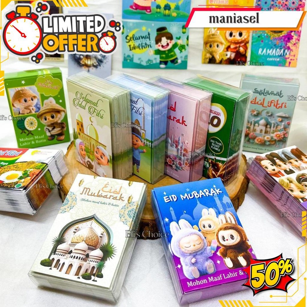 

Grosir Amplop Lebaran Mika Isi 50 Lembar / Angpao Hari Raya Idul Fitri Kartun Lucu Ramadhan 2025 Bisa Cod