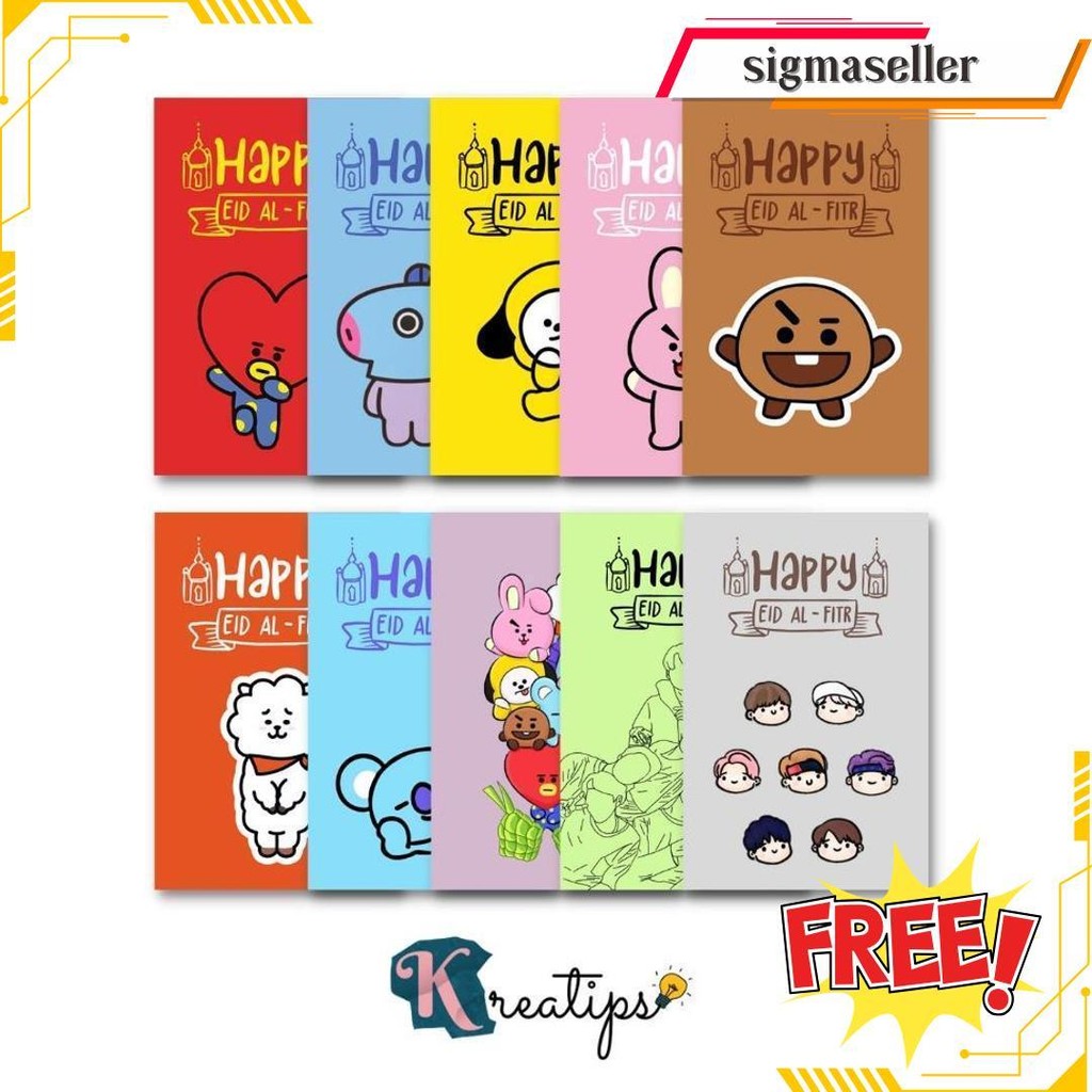 

Amplop Lebaran Bts Amplop Lebaran Lucu Angpau Lebaran Unik Cod