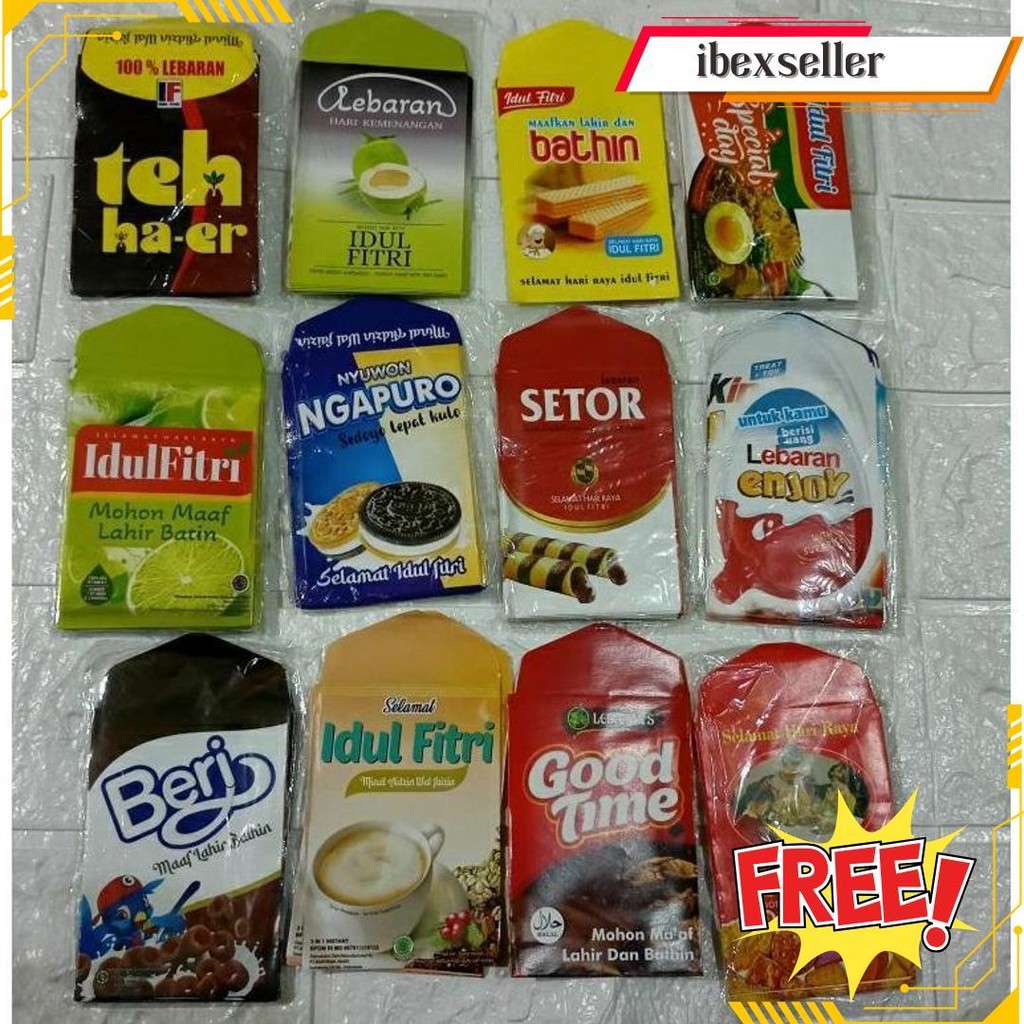 

10Pcs Amplop Lebaran Snack Ukuran Medium 6X8.5Cm Terlaris