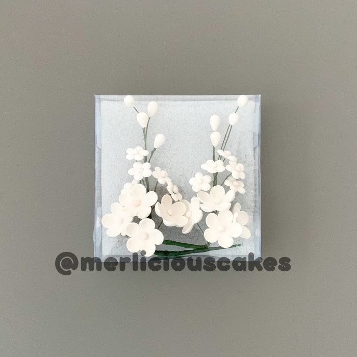 

Ready stock] Filler S10 White Putih Bunga Gumpaste Flower Cake Kue Topper
