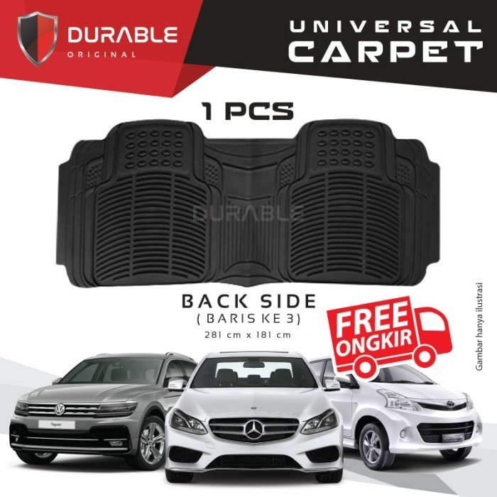 Mitsubishi Xpander Karpet Mobil Karet PVC DURABLE 1Pcs Baris 3 Begie