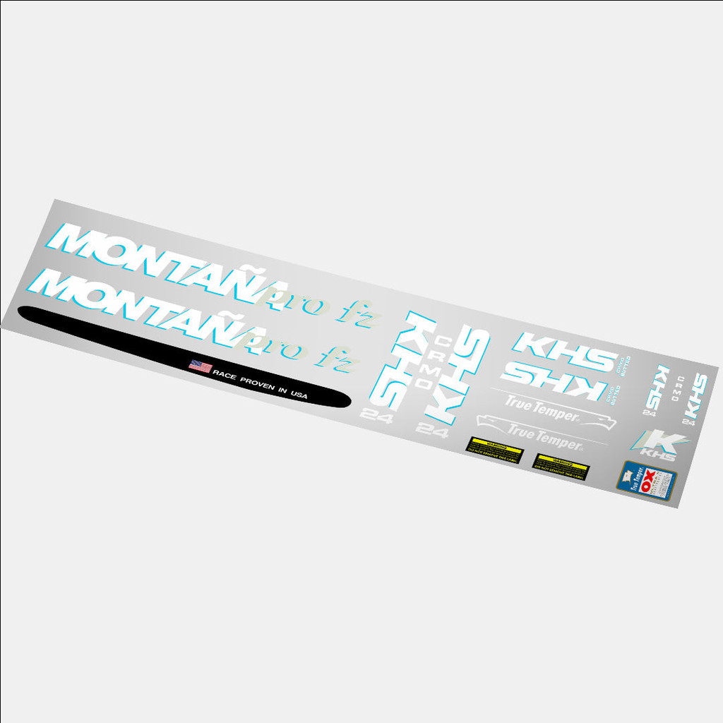 KHS Montana Pro Fz Frameset / Sticker / Decal Sepeda
