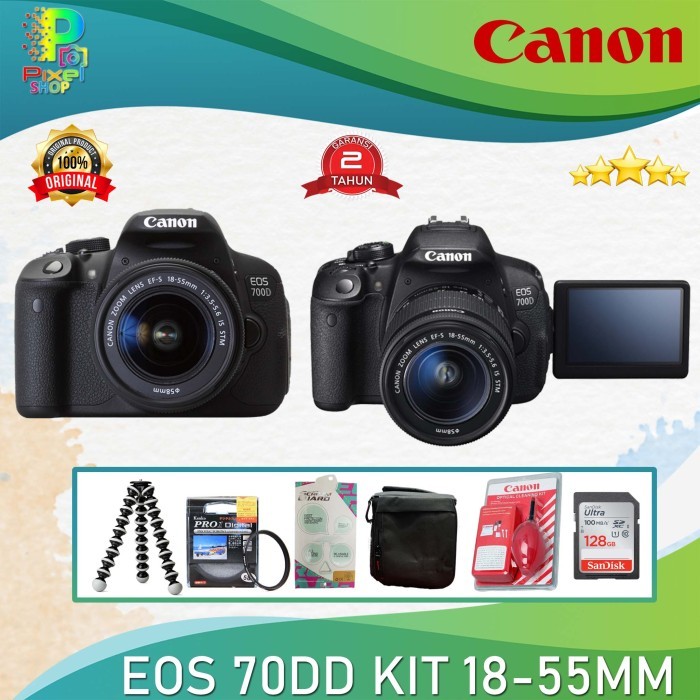 Canon Eos 700D Kit 18-55Mm / Canon 700D Kit 18-55Mm Garansi 2 Tahun