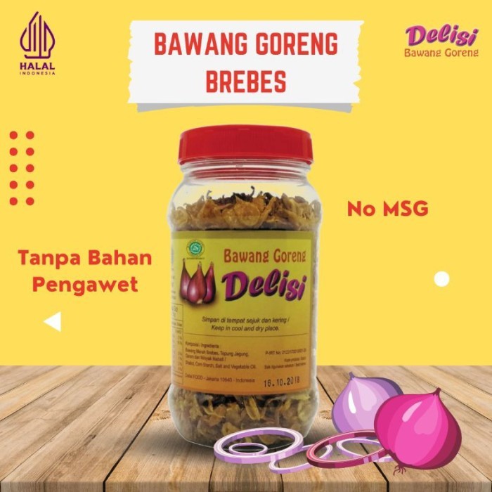 

TERLARIS DELISI - BAWANG GORENG BREBES 100 GRAM TANPA PENGAWET DAN MURNI TANPA CAMPURAN BAWANG