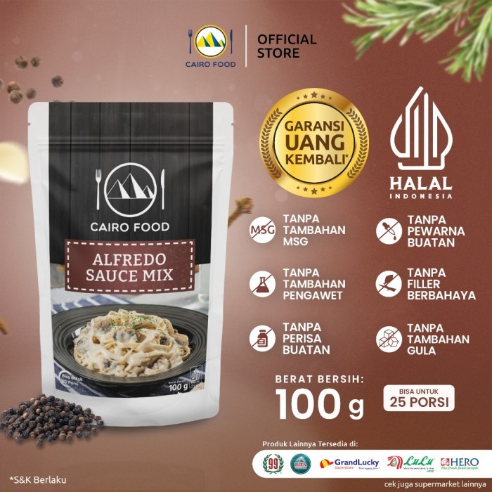 

TERLARIS BUMBU ALFREDO SAUCE MIX 100 GRAM - CAIRO FOOD MURAH!!! MURAH