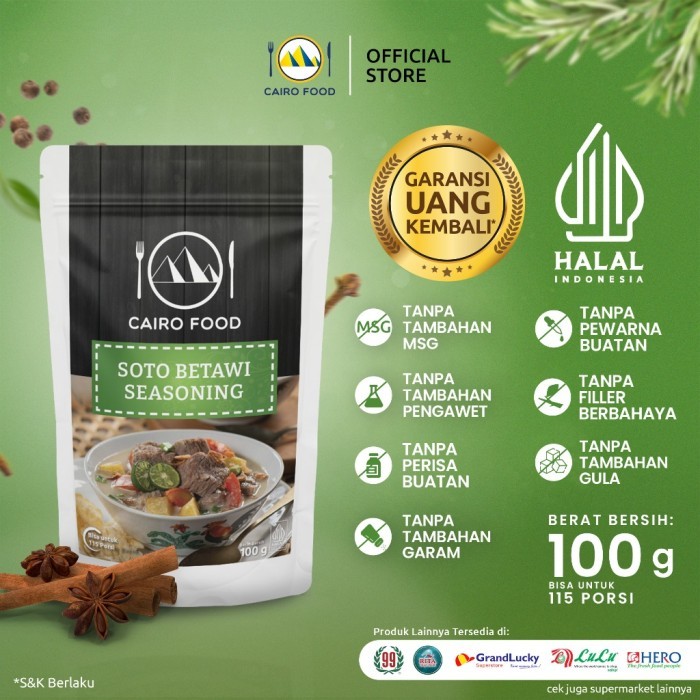 

TERLARIS BUMBU SOTO BETAWI CAIRO FOOD - 100 GRAM MURAH!!! MURAH