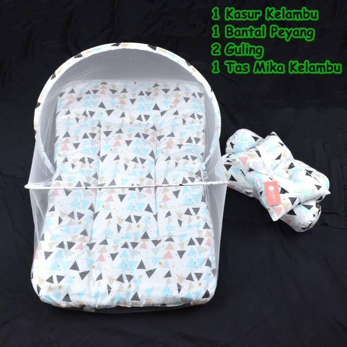 Kasur Bayi Set Kelambu / Kasur Kelambu Bayi / Bantal Guling Bayi Set