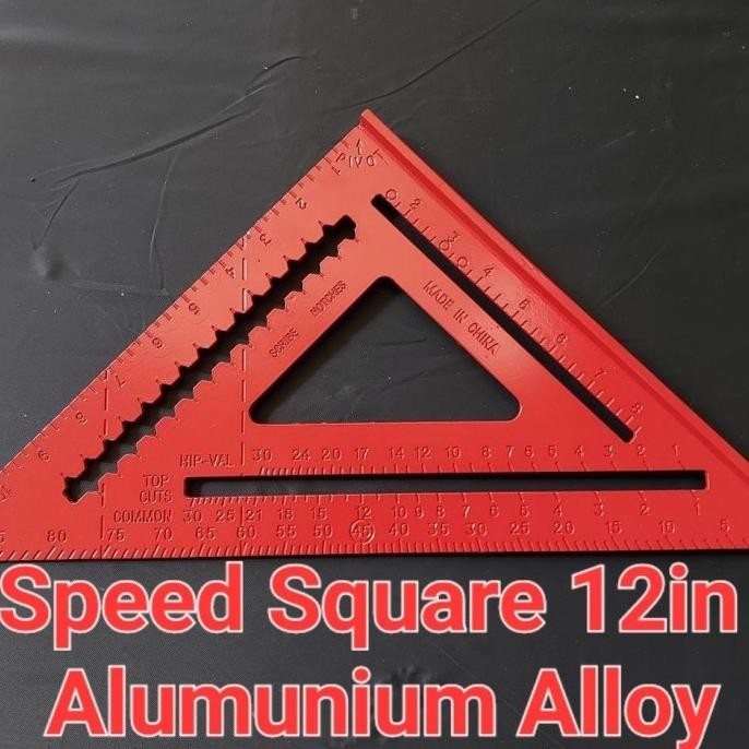 

Promo SPEED SQUARE 12 INCH WOODWORKING PENGGARIS SEGITIGA SIKU ALUMUNIUM COD