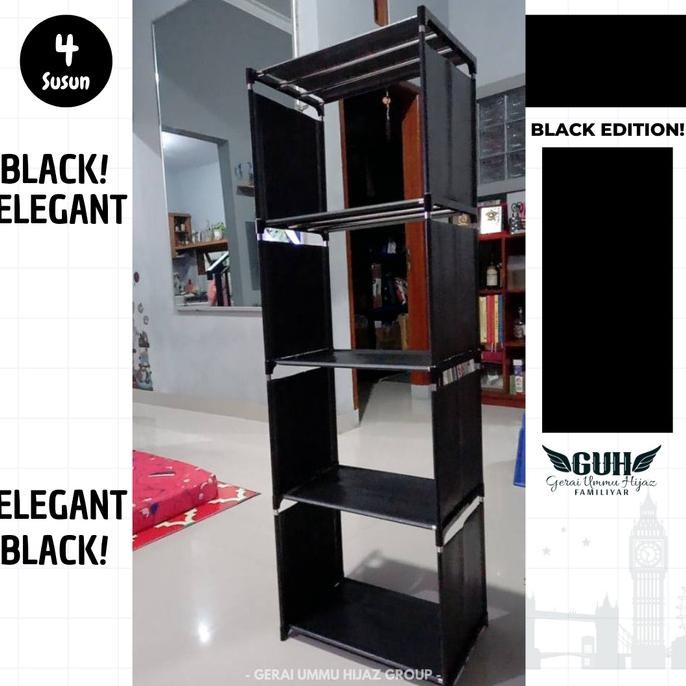 Rak Helm Lemari Helm Tempat Helem Rak" Helm Lemari Serbaguna - Black