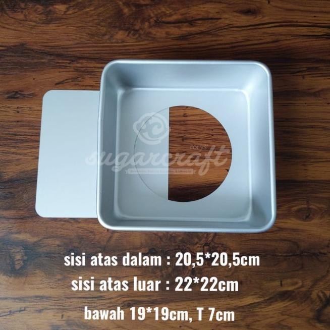 LOYANG PERSEGI BONGKAR PASANG 22CM LOYANG PERSEGI PRESS LEPAS PASANG