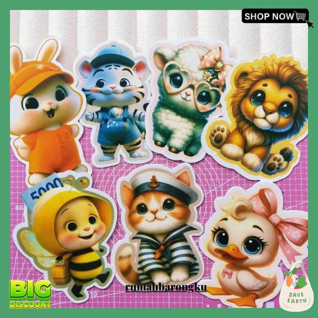 

(Isi 5Pcs) Amplop Lebaran Karakter 3D Lucu Amplop Thr Siap Kirim