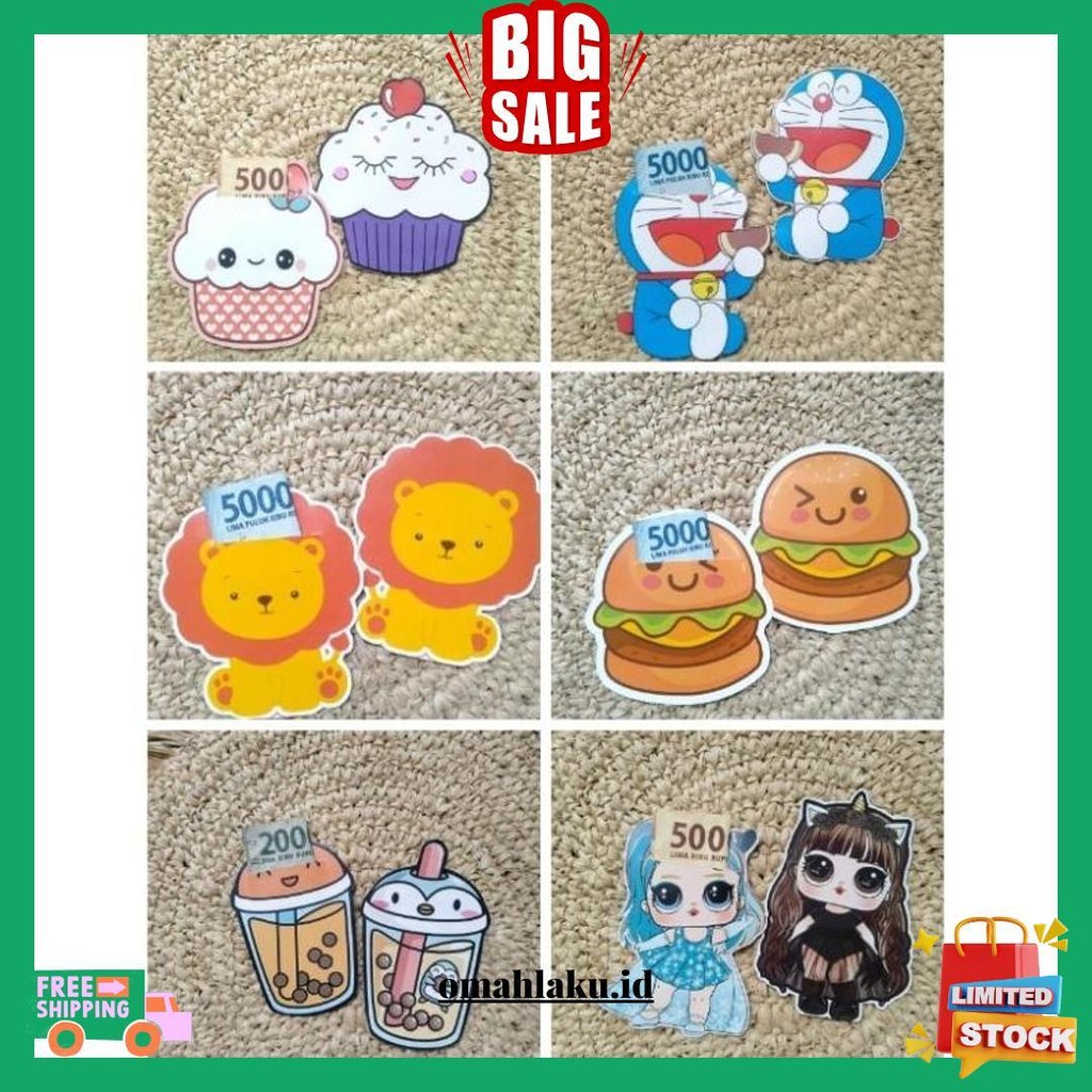 

Amplop Karakter 3D ( 1 Pack Isi 10 Pcs) Bisa Untuk Lebaran ,Imlek,Natal ,Dll Siap Kirim