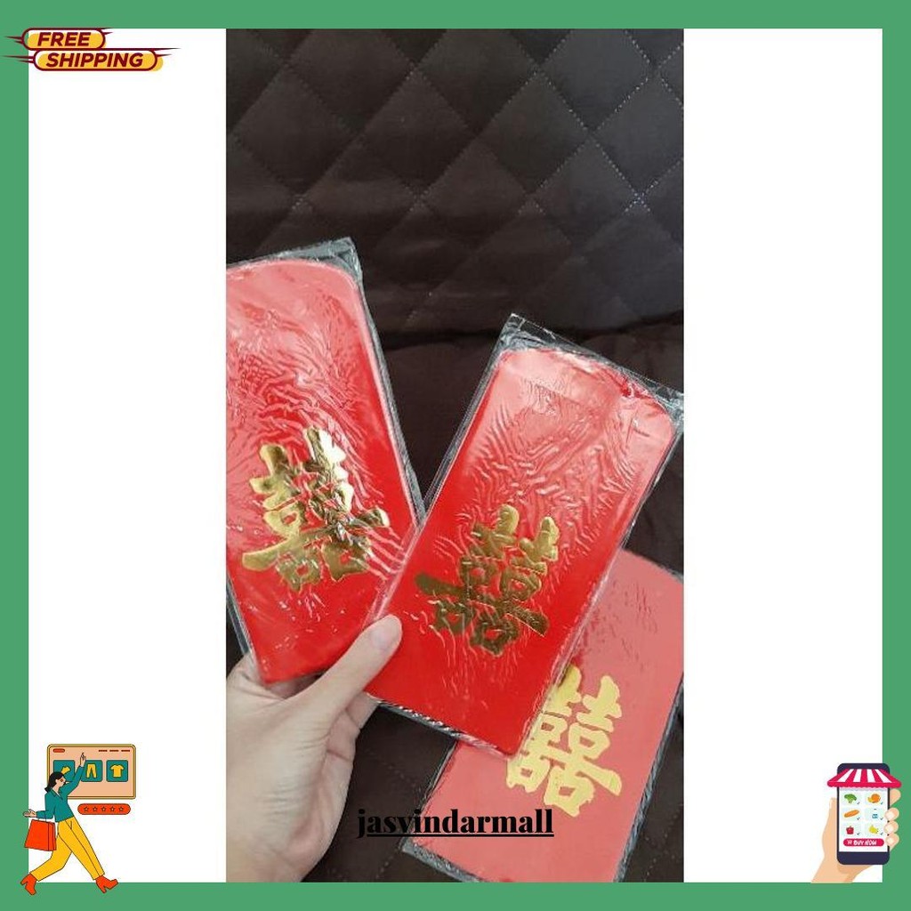 

Amplop Angpao Wedding Merah Shi Jumbo Isi 10 Pcs Gratis Ongkir