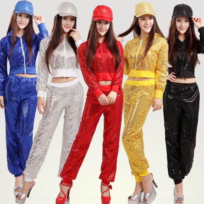 Performance Costume for Women Adult Jazz Dance Costume Modern Dance Street Dance Costume Hip-Hop Seq