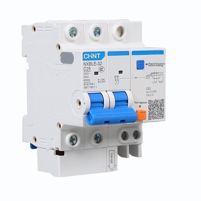 Terjangkau RCBO ELCB + MCB NXBLE-32 NXBLE-63 1P+N 6kA 6A-32A , Earth Leakage Circuit Breaker (ELCB)