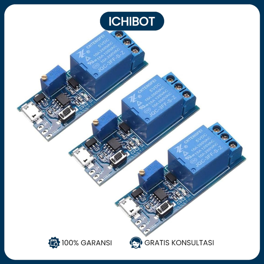 Ciasaatcisarua 5V-30V - Relay Trigger &Amp; Delay Switch - Modul Timer Delay "Voltmax"