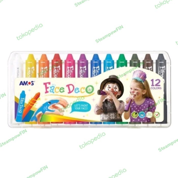 

TERBARU! Face Painting / Face Deco / Body Paint Amos 6 Pcs Stick Color Warna