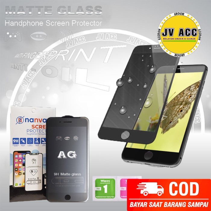 MATTE GLASS / ANTI MINYAK 5D TEMPERED GLASS OPPO F1S A59
