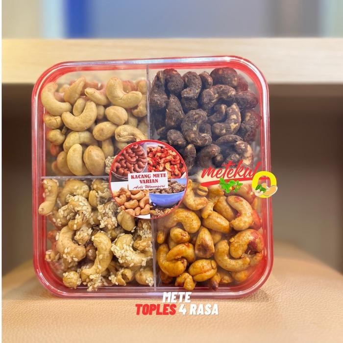 

BARANG TERLARIS New (Mix 4 Rasa Toples) Kacang Mete Mix 4 Rasa Organik Food Snacks Mede