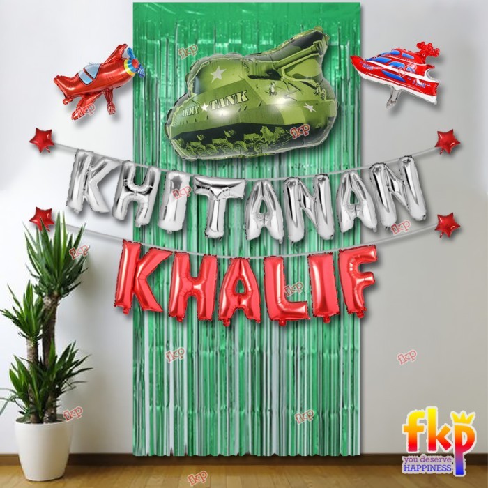 PAKET DEKORASI KHITANAN SIMPEL / TASYAKURAN SUNATAN DEKOR BALON
