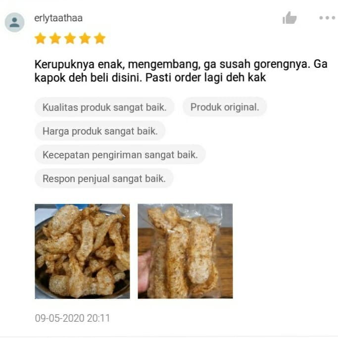 

Readyy!! KERUPUK KULIT KERBAU/SAPI BERAT 1KG MENTAH