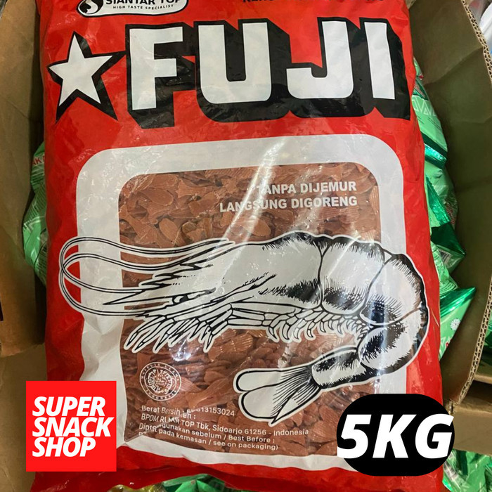 

Readyy!! KRUPUK / KERUPUK MENTAH / KERUPUK SEBLAK IKAN FUJI 5KG