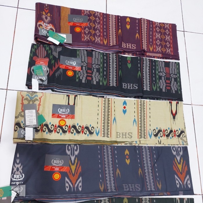 Kosanshoop Sarung Bhs Infinity Silver Original Pke Tenun Asli