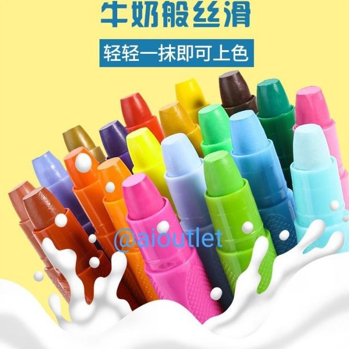 

Terlaris A. Silky Crayon Grasp 12 / 23 / 36 / 48 Warna Besar / Sedang / Kecil Ready Stok