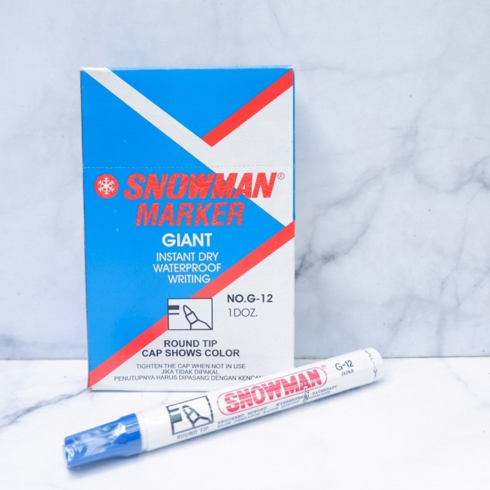 

Spidol Snowman Permanent G12