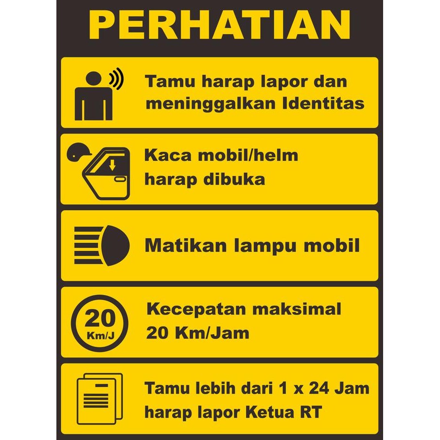 

Promo Rambu Papan Pengumuman Komplek 60cm x 80cm, plat ACP 3mm COD