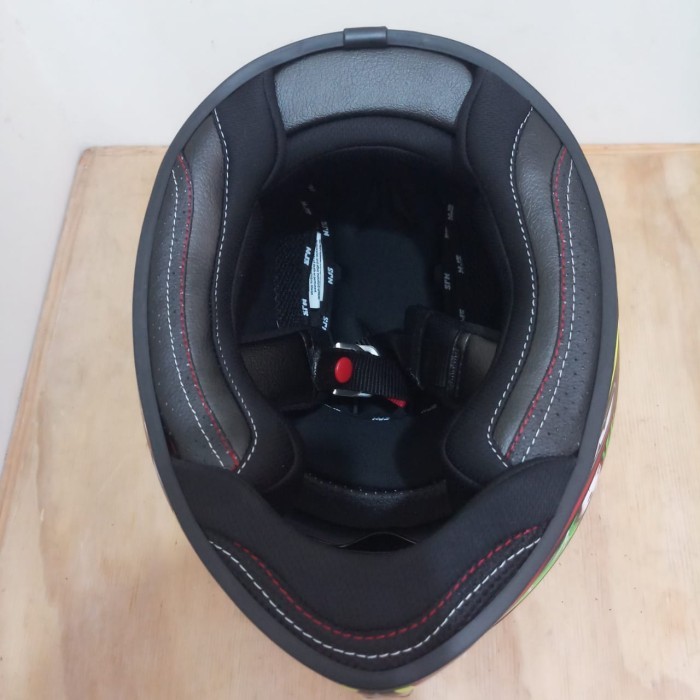 HELM NJS ZX1 SOLID BLACK DOFF DOUBLE VISOR FULLFACE NJS ZX-1 ORI