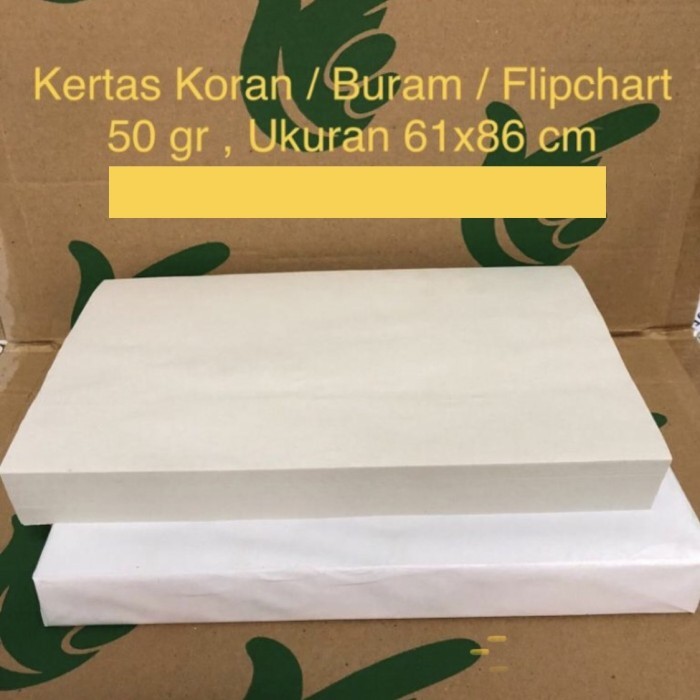 

Kertas Koran / Buram / Flipchart 50gr ( 61x86 cm )