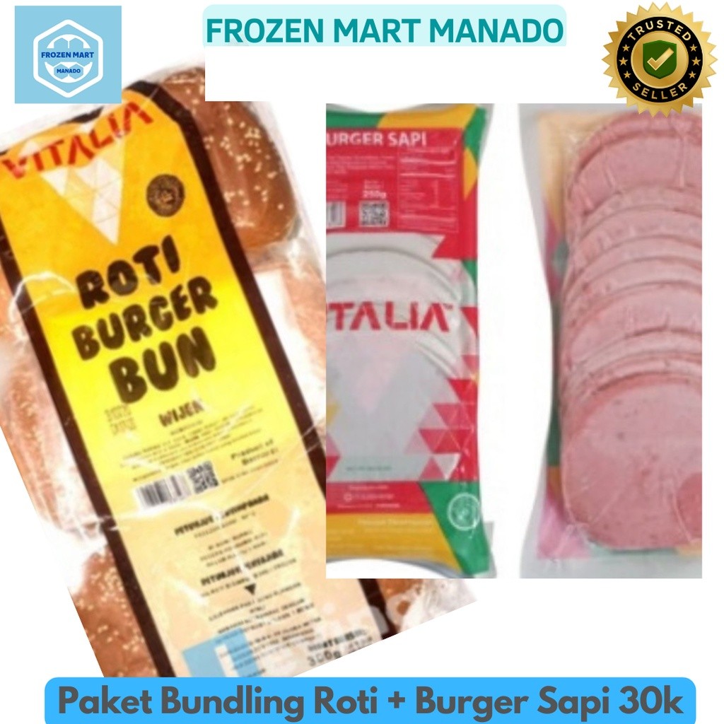 

Paket Bundling Roti + Burger Sapi 30k - Frozen Mart Manado (Frozen Food Manado)
