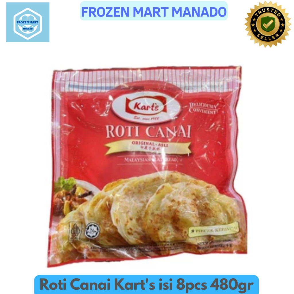 

Roti Canai Kart's isi 8pcs 480gr - Frozen Mart Manado (Frozen Food Manado)