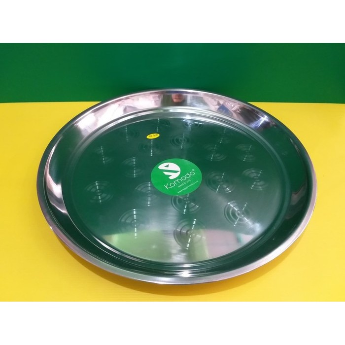 TERBARU Nampan Bulat Stainless Komodo 50cm / Nampan Polo Komodo 50cm