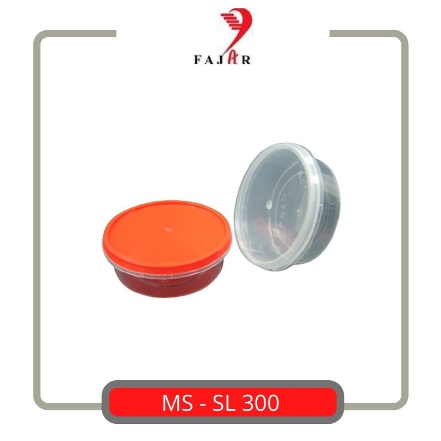 Wadah Plastik bulat 300ml / Wadah Plastik/ Thinwall
