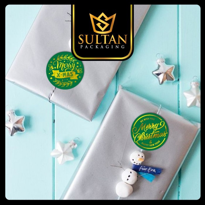 

Sticker Natal - Sticker Yupo - Sticker Mery Christmas - Sticker Bulat