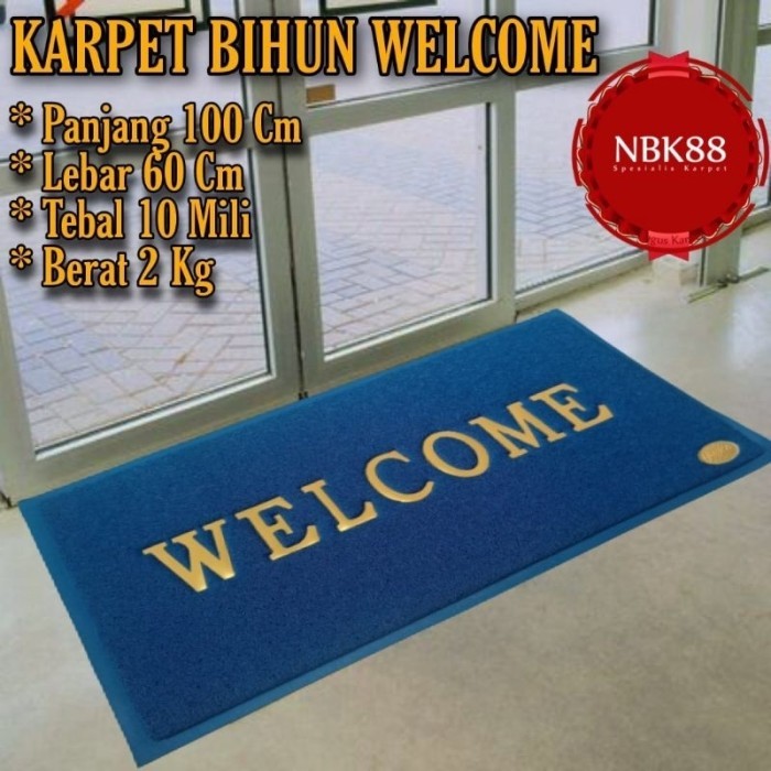 

TERLARIS KESET WELCOME MIE BIHUN ANTI SLIP 60 X 100 CM TEBAL 10MM MURAH!!! MURAH