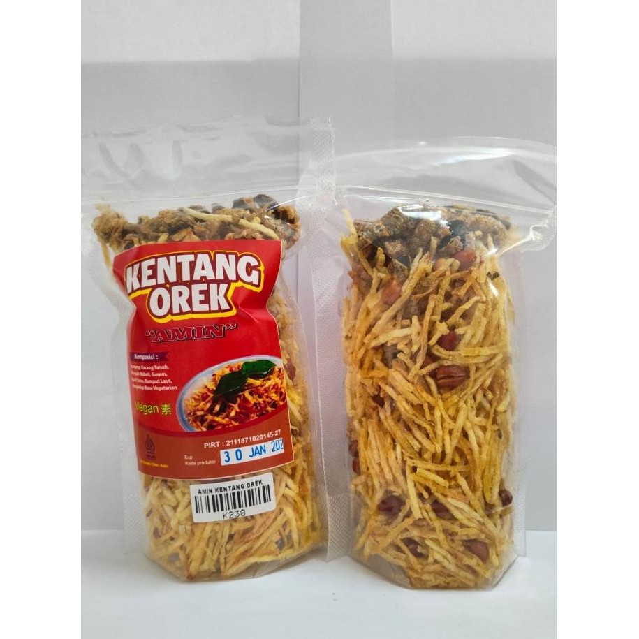 

Amin Kentang Orek 100Gr Vegan Ready To Eat Kentang Kacang Ikan Asin Original