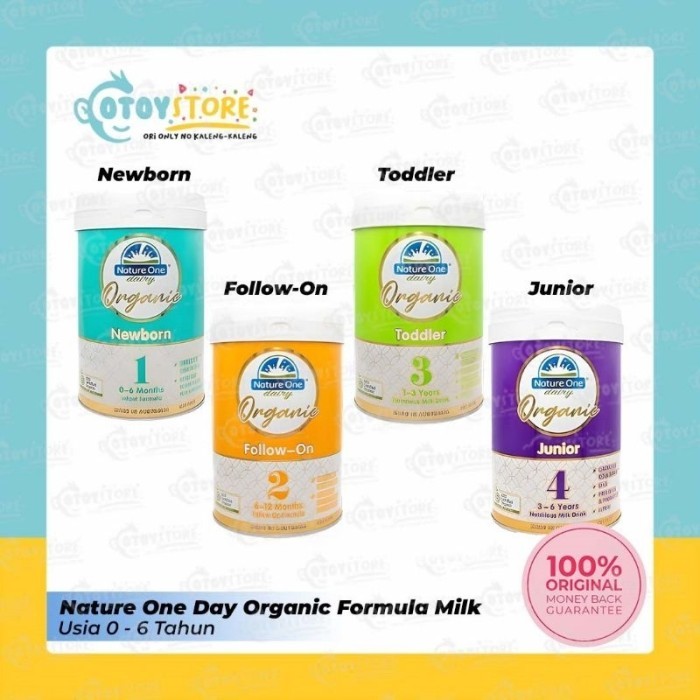 

TERLARIS NATURE ONE DAIRY ORGANIC ALL STEPS ( 1 - 4 ) 900 GRAM MURAH!!! MURAH