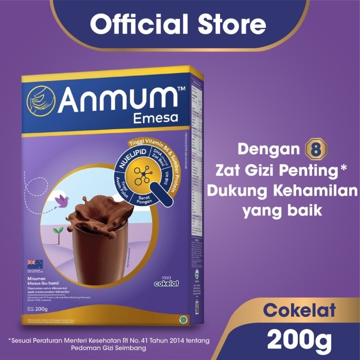 

TERLARIS ANMUM EMESA SUSU NUTRISI IBU HAMIL COKELAT 200G - BANTU MENGURANGI RASA MUAL MURAH!!! MURAH