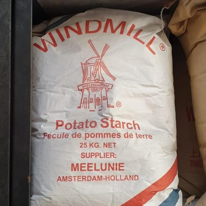 

Windmill Potato Starch/ Tepung Kentang/ Sang Fen/ Sheng Fen 25Kg Original