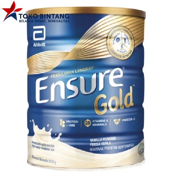 

TERLARIS ENSURE GOLD 800GR VANILA/COKELAT - SUSU DEWASA MURAH!!! MURAH