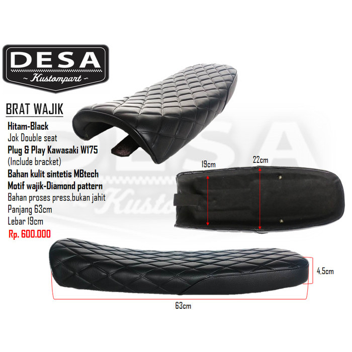 JOK BRAT W175 WAJIK HITAM RESTOCK