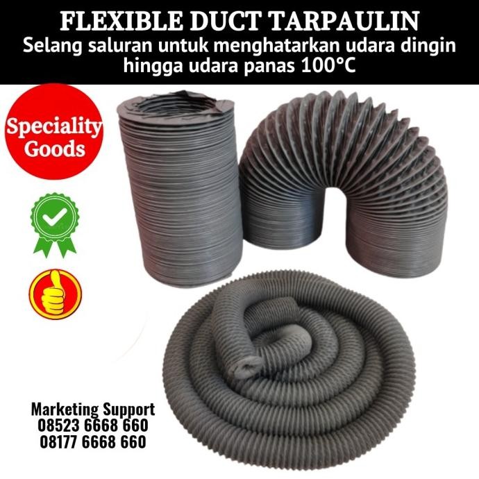 Promo Flexible Duct 10 Inch Tahan Panas, High Temperatur Flexible Hose 10" COD