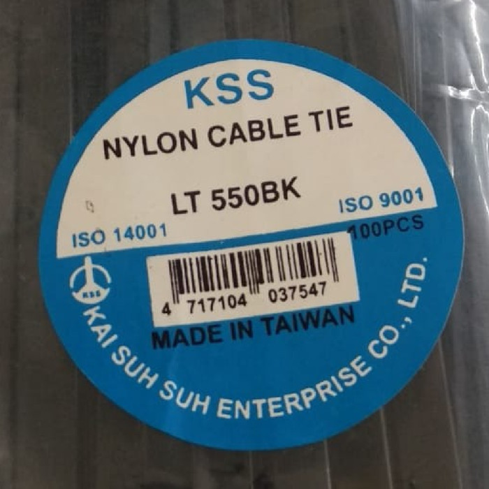 

Kabel Ties KSS 55cm LT550BK (550 x 9mm) lebar 9 Hitam murah isi 100pcs