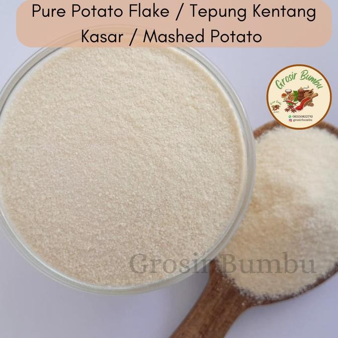 

Pure Potato Flake 1Kg / Tepung Kentang Kasar / Mashed Potato Original