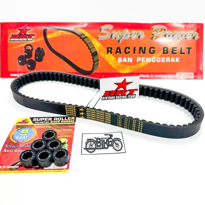 PAKET VANBELT V BELT ROLLER BRT MIO M3 S SOUL GT 125 FINO FI 125 XRIDE